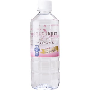アルカリ天然水 (aqua aqua)  アクア アクア 500ml・24本入り/ケース